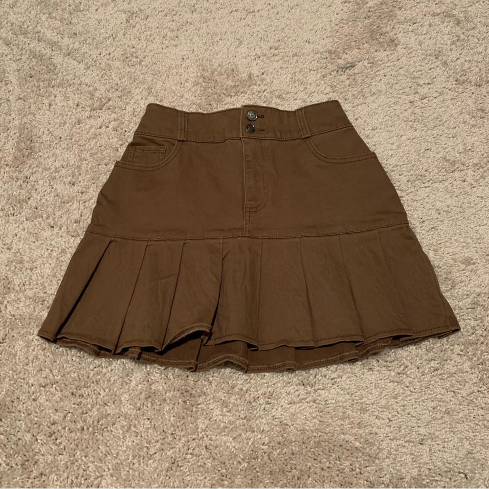 Ultra High-Rise Pleated Mini Skirt